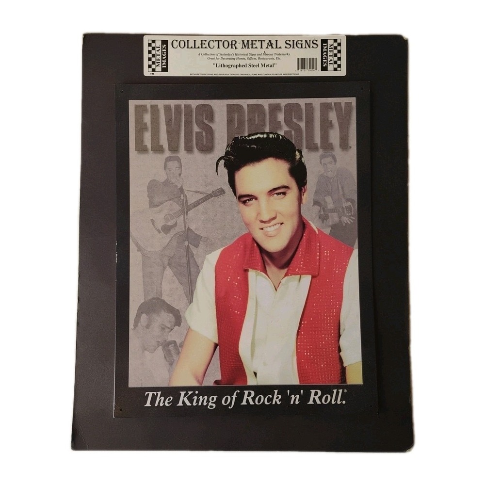 Elvis Presley Poster Metal Tin Sign  Metal Paintings King of Rock N Roll NOS‎